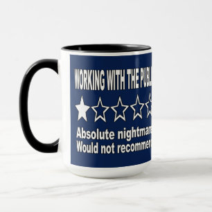 Taza Revisión de una estrella azul