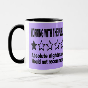 Taza Revisión de una estrella púrpura