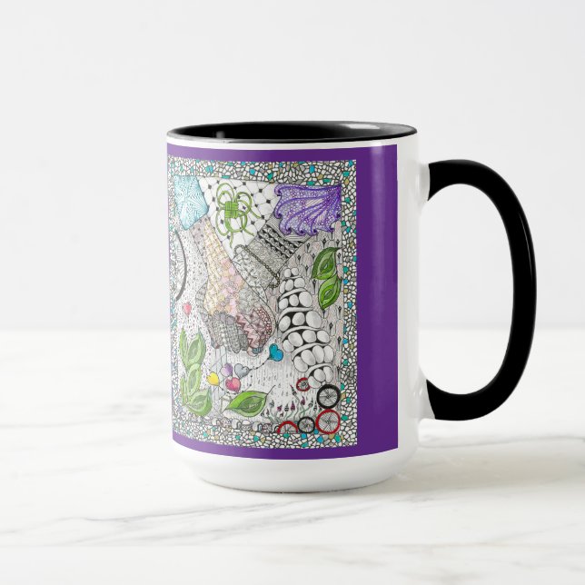 Taza Revisitado de manos sobre corazones (Derecha)