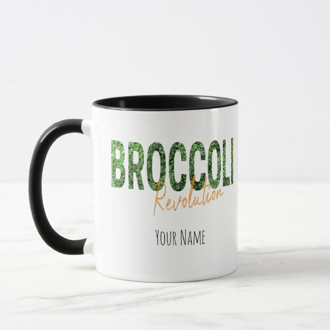 Taza Revolución de brócoli Vegetales Vegetales y vegeta (Izquierda)