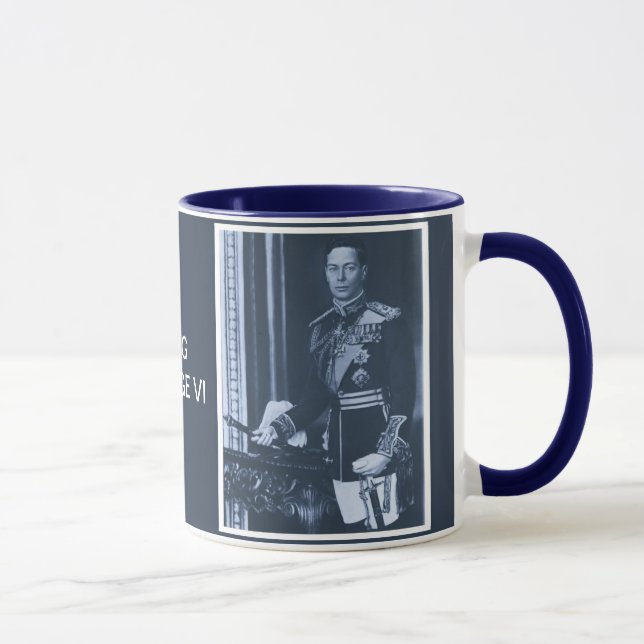 Taza rey (aumentado) George VI del Reino Unido (Derecha)