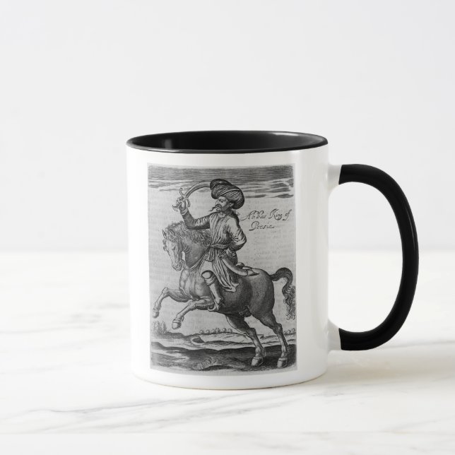 Taza Rey de Abbas de Persia, ilustracion (Derecha)