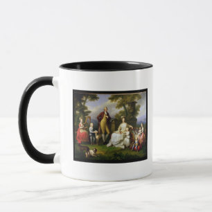 Taza Rey de Fernando IV de Nápoles, y su familia