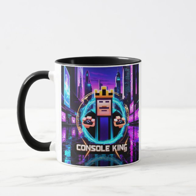 Taza "Rey de la consola: Diseño Retro Gamer" (Izquierda)