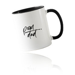 Taza Rey De La Pelusa: Fuente POM PAPÁ con Letra Elegan
