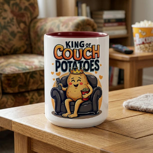 Taza Rey de las Patatas Perezosas - Patata Perezosa Div