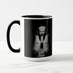 Taza Rey del faraón blanco y negro