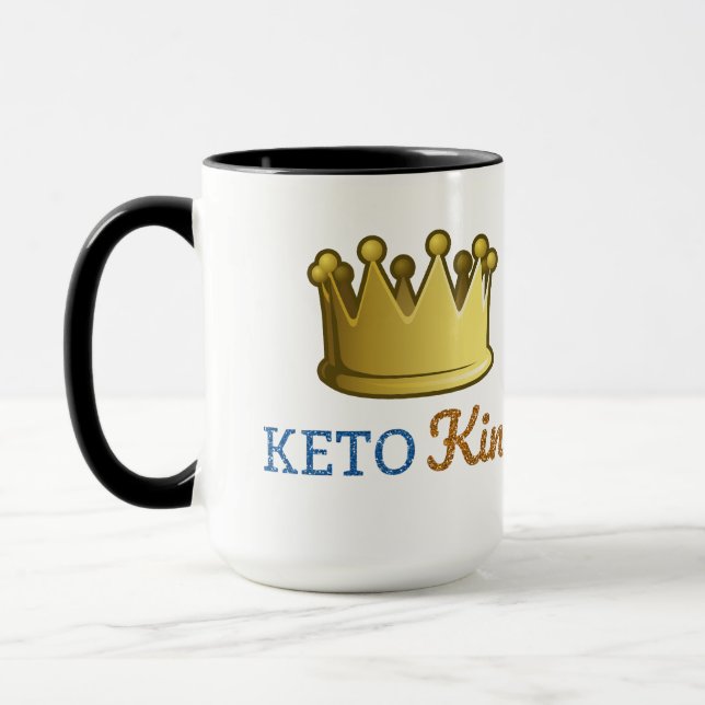 Taza Rey divertido Crown del Keto (Izquierda)