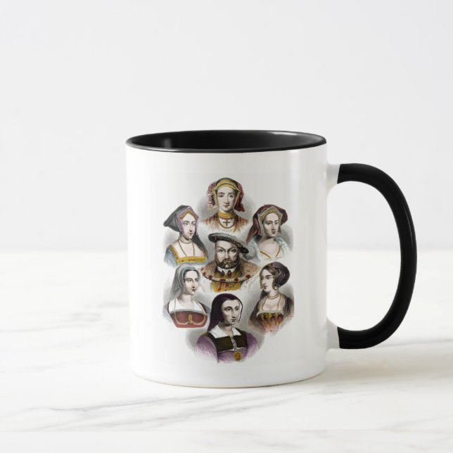 Taza Rey Enrique VIII de Inglaterra el | sus seis (Derecha)