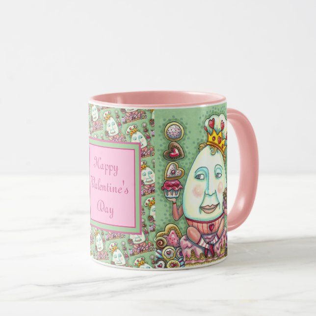 TAZA REY HUMPTY DE CORAZONES Y CONFECCIONES, VALENTINA (Anverso derecho)