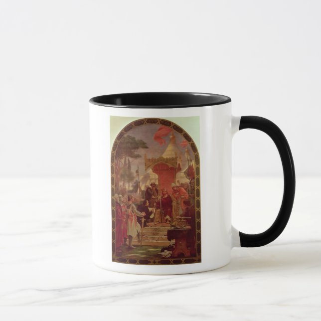 Taza Rey Juan Granting la Carta Magna en 1215, 1900 (Derecha)