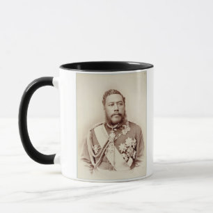 Taza Rey Kalakaua (1836-91), último c19th (foto de la