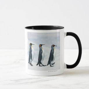 Taza Rey pingüinos que caminan en solo fichero