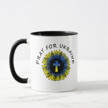 Reza por Ucrania Girasol y Cruz