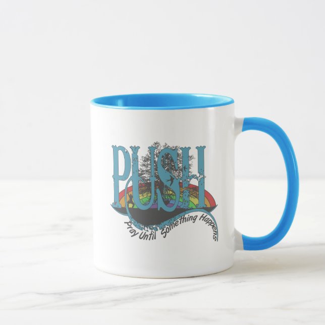 Taza Rezar hasta que algo pase (Derecha)