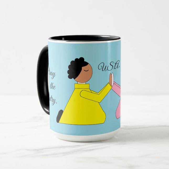 Taza Rezar por el país (Anverso izquierdo)