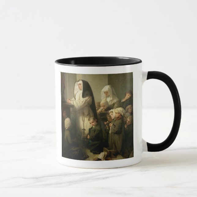 Taza Rezo de los niños que sufren de tiña (Derecha)