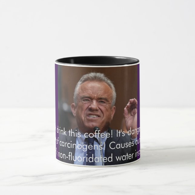 Taza ¡RFK dice: No bebas este café! (Centro)