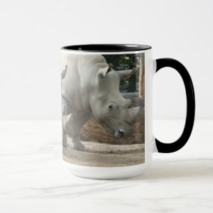 Taza Rhinos blancos septentrionales en peligro
