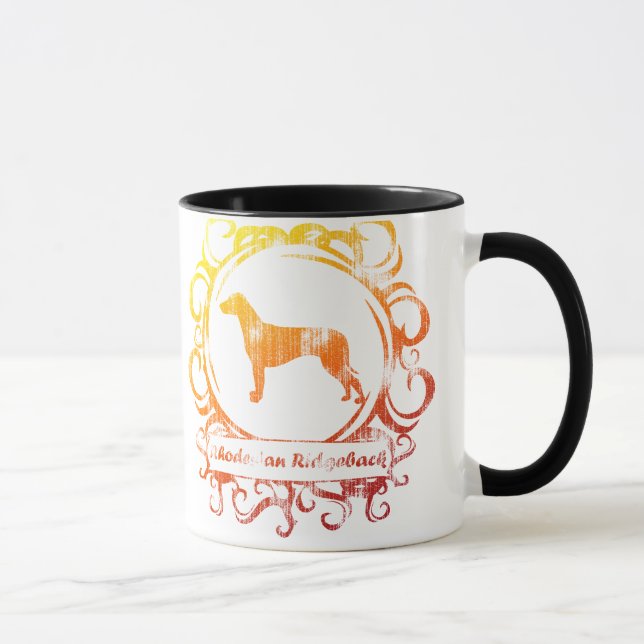 Taza Rhodesian resistido con clase Ridgeback (Derecha)