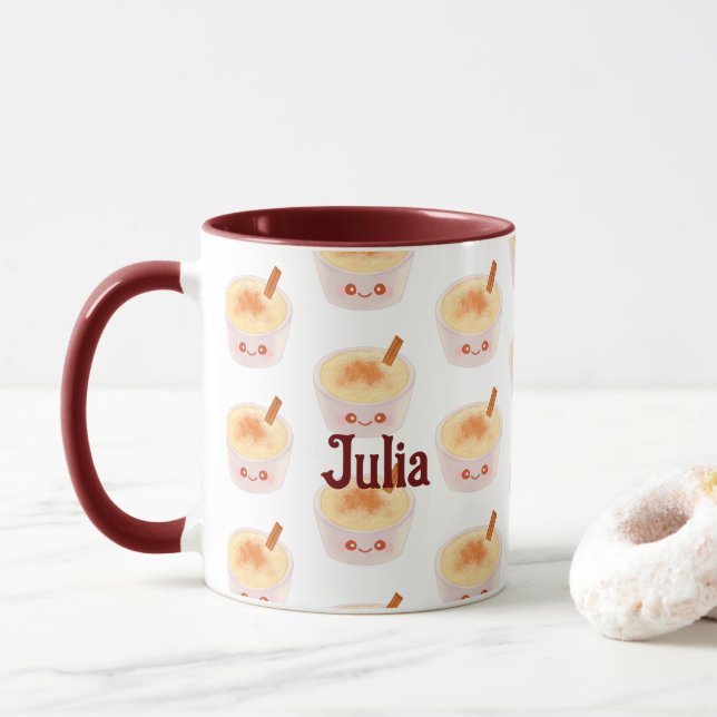 Taza Rice dulce pudding Arroz Con Leche Mexicano (Con donut)