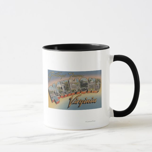 Taza Richmond, Virginia - Escenas de letras grandes 2 (Derecha)