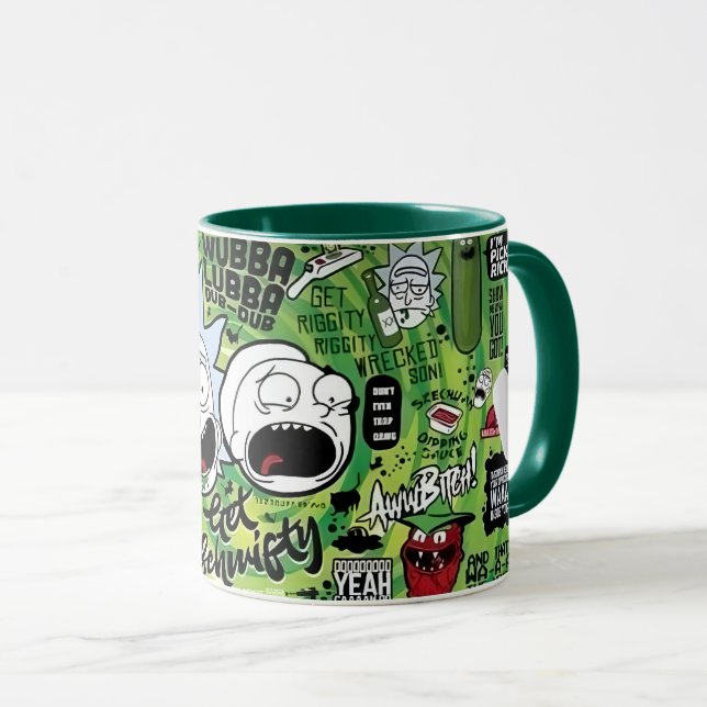 Taza Rick and Morty Collage Mousepad (Anverso derecho)