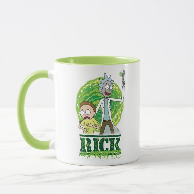 Taza RICK AND MORTY™ | Splash verde (Izquierda)