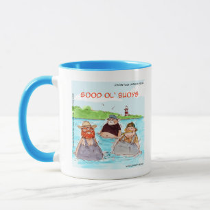 Taza Rick London Good Ol' Buoys divertido cómic