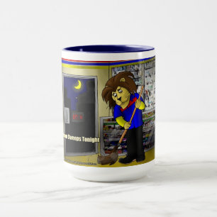 Taza Rick London "Lion Sweeps Tonight", cómico gracioso