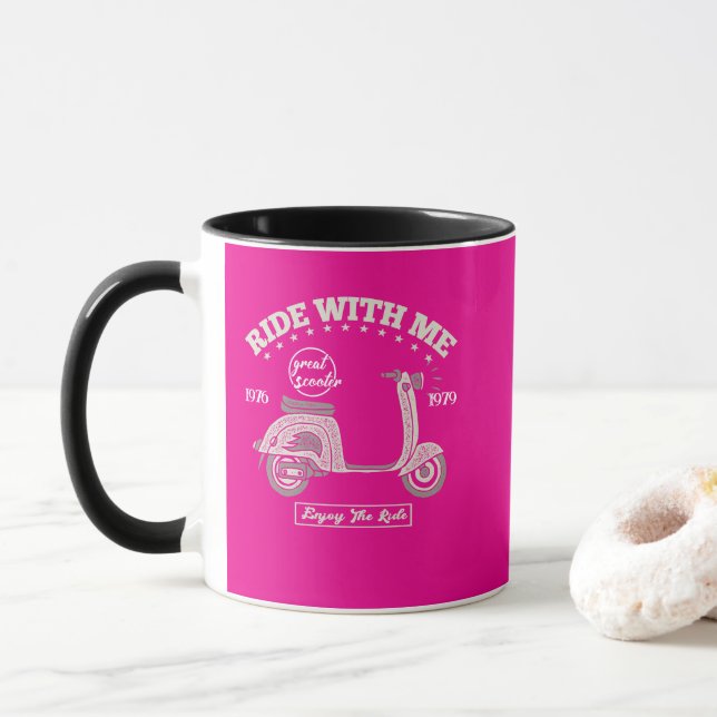 Taza Ride With Me Custom Name (Con donut)