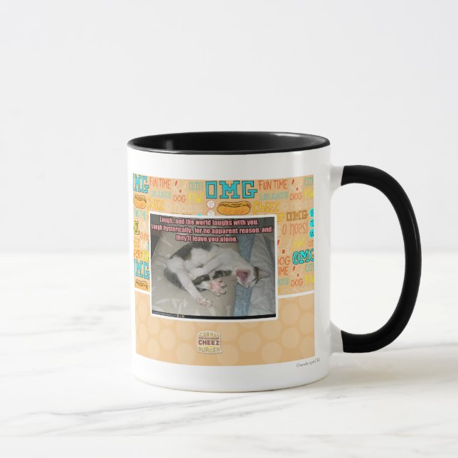 Taza Ríe y el mundo se ríe contigo (Derecha)