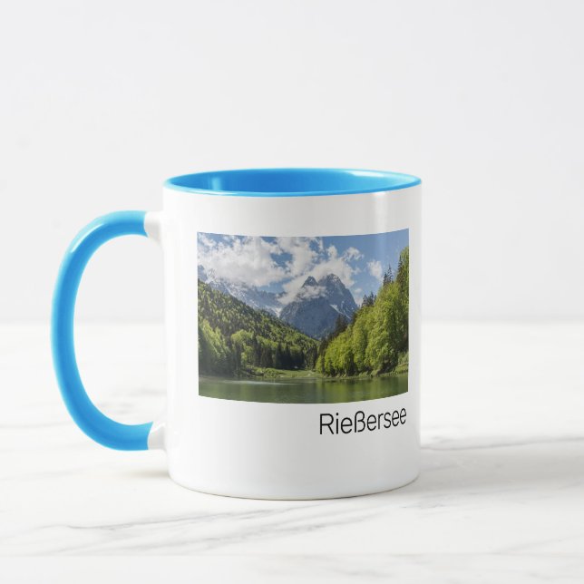 Taza Riessersee Alpes Garmisch Partenkirchen Bavaria (Izquierda)