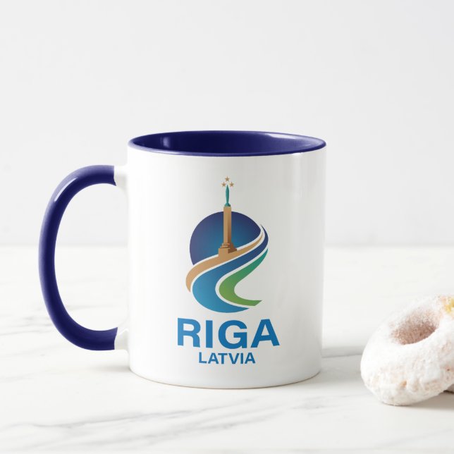 Taza Riga Latvia (Con donut)