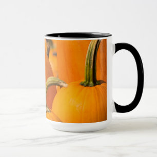 Taza Ringer Pumpkin Harvest Black 15 oz