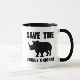 Taza Rinoceronte rechoncho del unicornio