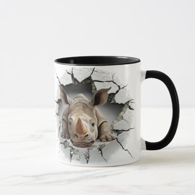Taza Rinoceronte saliendo de la cueva (Derecha)