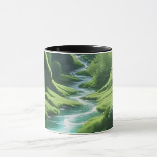 Taza "Río de tranquilidad - Colinas encantadas (Centro)