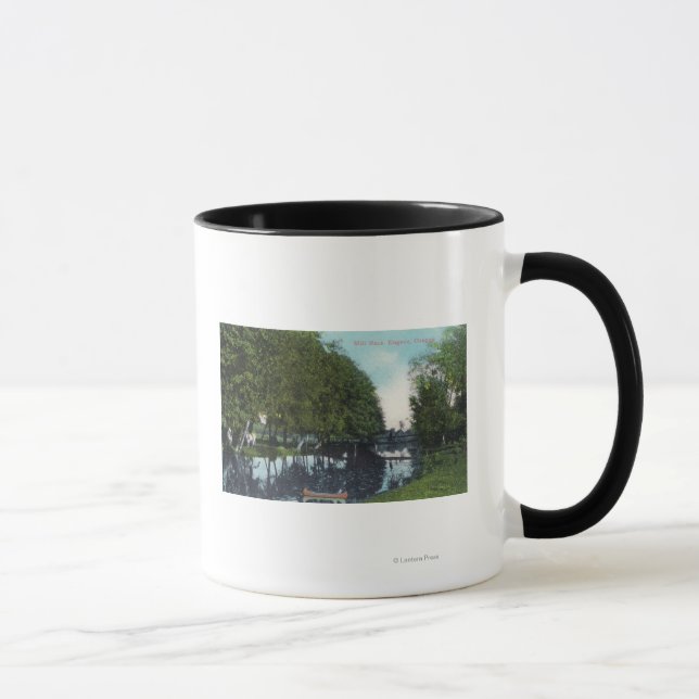 Taza Río Escenario con Escenario de Canoa Eugene, OR (Derecha)
