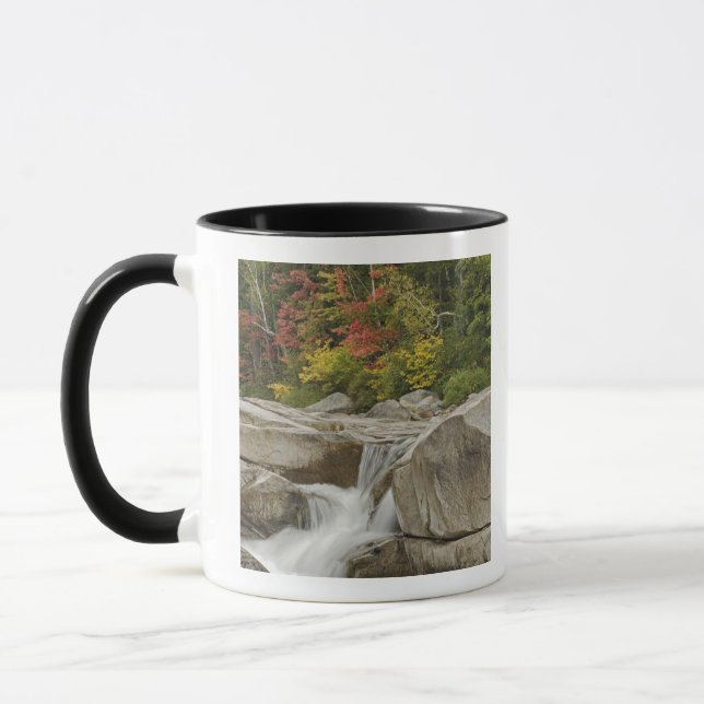 Taza Río Swift en cascada a través de rocas, blanco (Izquierda)