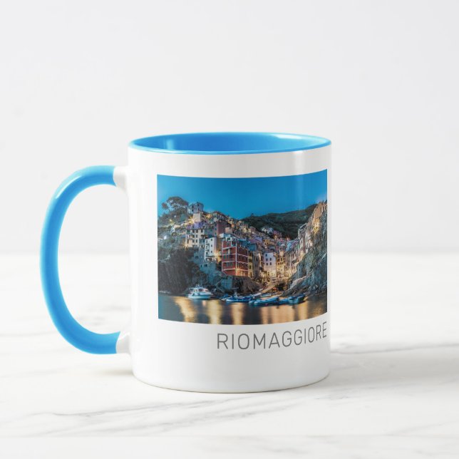 Taza Riomaggiore Cinque Terre La Spezia Italia Panorama (Izquierda)