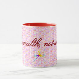 Taza Riqueza de impuestos geométricos, Mug de instrucci