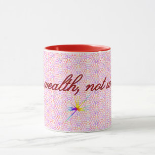 Taza Riqueza de impuestos geométricos, Mug de instrucci