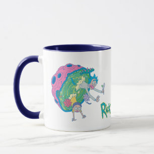 Taza RIQUEZA Y MORTY™  Abandonar el portal infectado