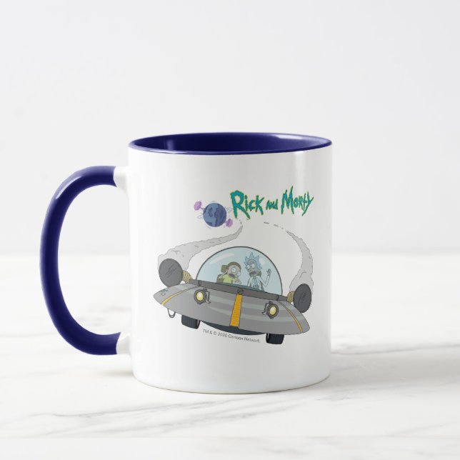 Taza RIQUEZA Y MORTY™| Desembarque En Barco Espacial (Izquierda)