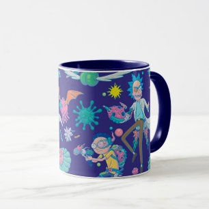 Taza RIQUEZA Y MORTY™  Entre El Patrón De Células I