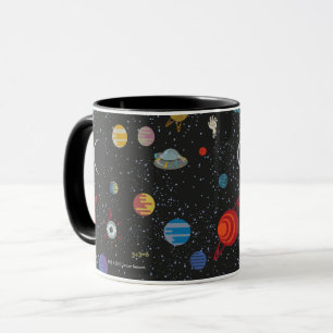 Taza RIQUEZA Y MORTY™  Patrón de espacio