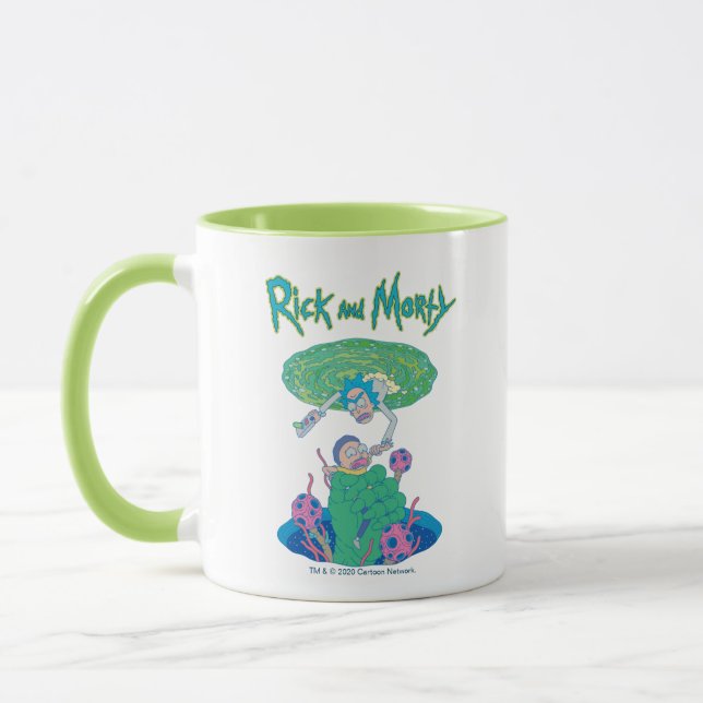 Taza RIQUEZA Y MORTY™| Rescate de portal (Izquierda)