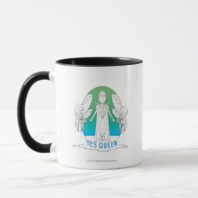 Taza RIQUEZA Y MORTY™| Sí Reina (Izquierda)
