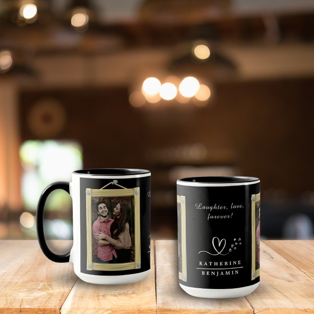 Taza Risa, amor, siempre me pego una foto de San Valent (Subido por el creador)
